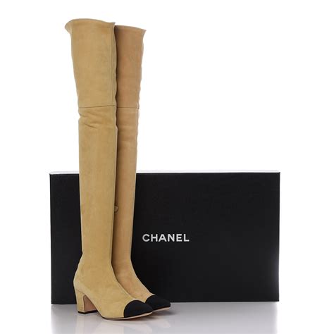 chanel over the knee boots 2016